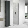 Harbour Alchemy 8mm Easy Clean Hinged Shower Door 700mm & Side Panel 900mm -TAP WAREHOUSE Shop harbour alchemy 8mm hinged shower door lifestyle