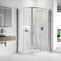 Harbour Alchemy 8mm Easy Clean Offset Quadrant Shower Enclosure - 1200 X 800mm