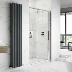 Harbour Alchemy 8mm Easy Clean Sliding Shower Door 1100mm & Side Panel 760mm