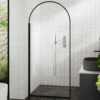 Harbour Contour Arched Matt Black 8mm Walk In Shower Panel - 900mm 2 Harbour Contour Arched Matt Black 8mm Walk In Shower Panel - 900mm -TAP WAREHOUSE Shop harbour arched m black shower panel zoom 900 lifestyle1