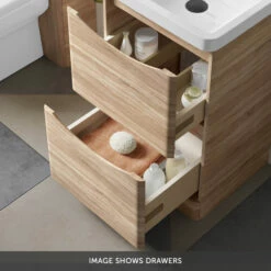 Harbour Clarity 500mm Floorstanding Vanity Unit & Countertop - Gloss White -TAP WAREHOUSE Shop harbour clarity 500mm floorstanding vanity unit driftwood oak drawers bottom banner