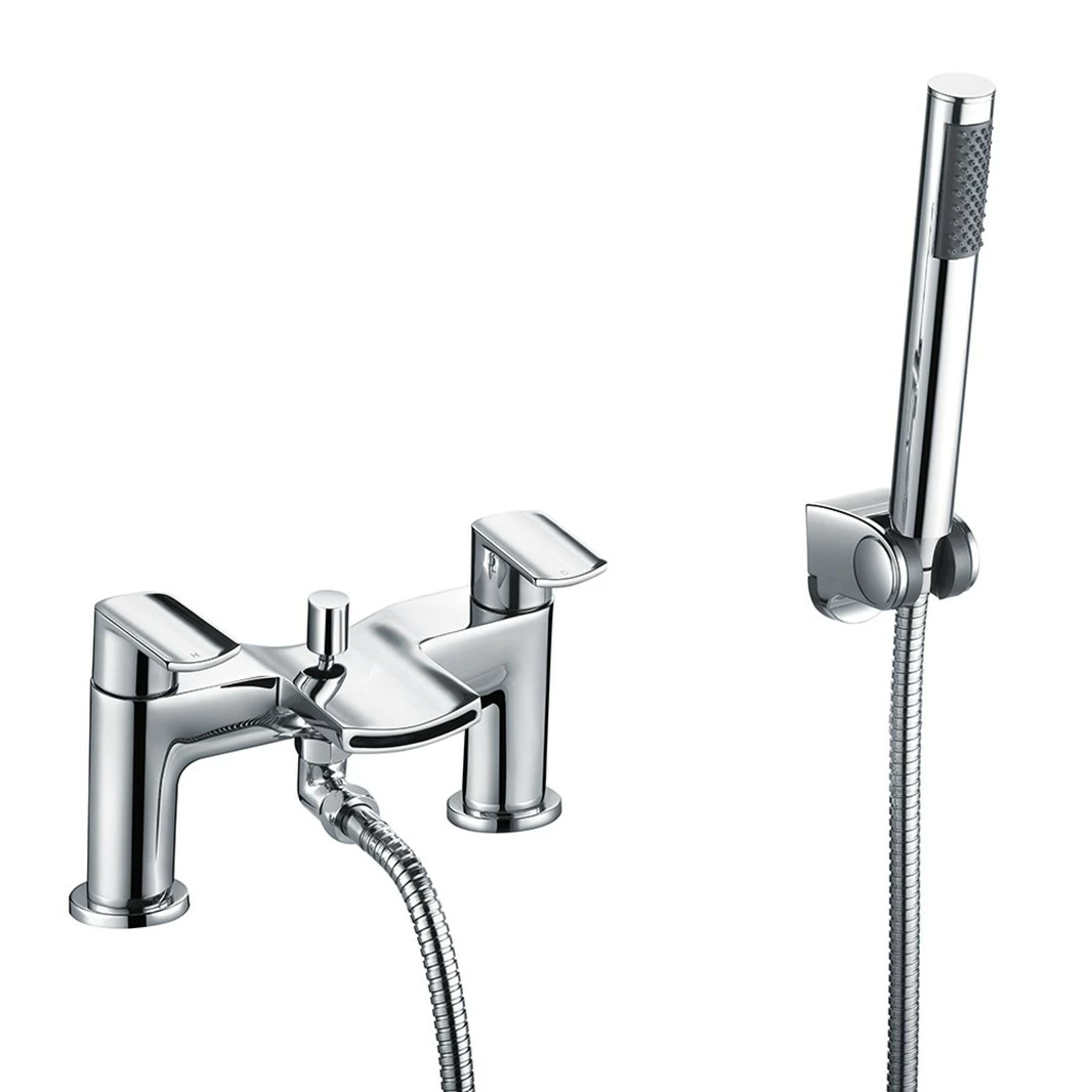 Vellamo Poise Mono Basin Mixer & Bath Shower Mixer With Shower Kit 4 Vellamo Poise Mono Basin Mixer & Bath Shower Mixer With Shower Kit - Image 2