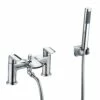Vellamo Poise Bath Shower Mixer With Shower Kit - Chrome 1 Vellamo Poise Bath Shower Mixer With Shower Kit - Chrome -TAP WAREHOUSE Shop harbour clarity bath shower mixer kit chrome