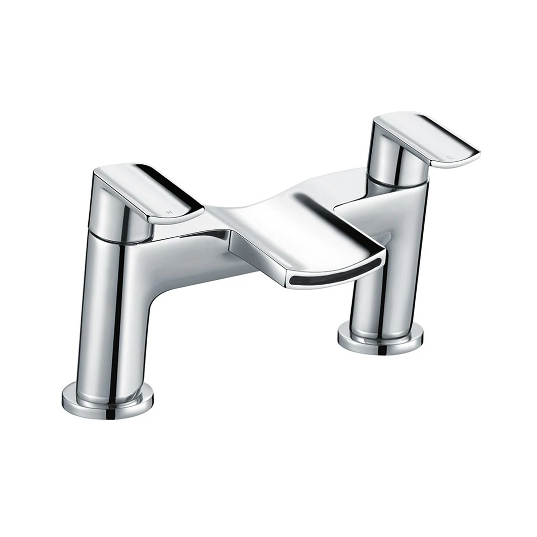Vellamo Poise Mono Basin Mixer & Deck Mounted Bath Filler 4 Vellamo Poise Mono Basin Mixer & Deck Mounted Bath Filler - Image 2