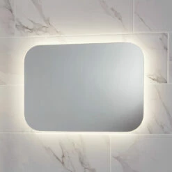 Harbour Clarity LED Bathroom Mirror With Demister Pad - 500 X 700mm