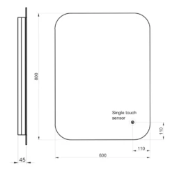 Harbour Clarity LED Bathroom Mirror With Demister Pad - 800 X 600mm 11 Harbour Clarity LED Bathroom Mirror With Demister Pad - 800 X 600mm -TAP WAREHOUSE Shop harbour clarity demister led mirror 600x1200 tech