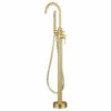 Harbour Clarity Floorstanding Bath Shower Mixer - Brushed Brass 1 Harbour Clarity Floorstanding Bath Shower Mixer - Brushed Brass -TAP WAREHOUSE Shop harbour clarity freestanding bath shower mixer brushed brass cutout v2