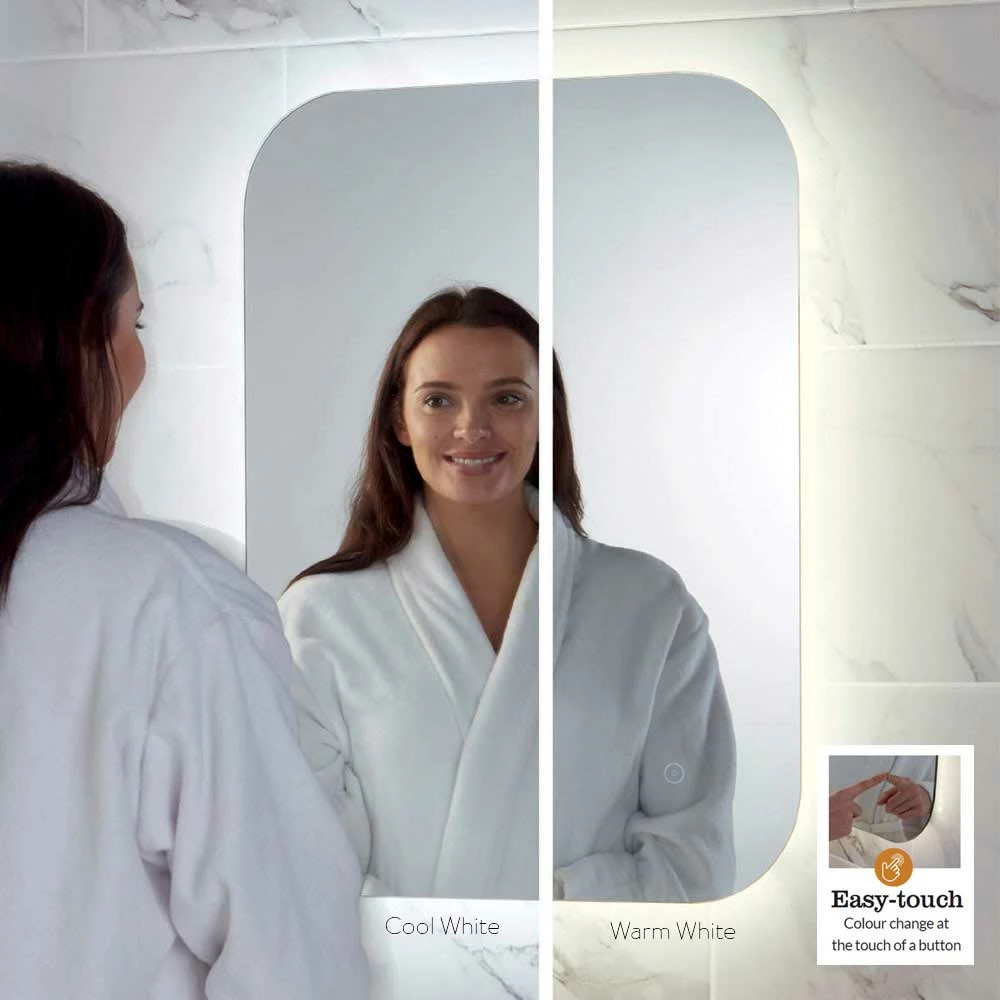 Harbour Clarity LED Bathroom Mirror With Demister Pad - 500 X 700mm 6 Harbour Clarity LED Bathroom Mirror With Demister Pad - 500 X 700mm - Image 4