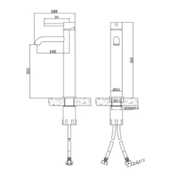 Harbour Clarity Tall Basin Mixer Tap - Brushed Brass 5 Harbour Clarity Tall Basin Mixer Tap - Brushed Brass -TAP WAREHOUSE Shop harbour clarity tall basin tap brushed brass tech