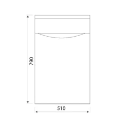 Harbour Clarity 500mm Back To Wall WC Unit - Gloss White 13 Harbour Clarity 500mm Back To Wall WC Unit - Gloss White -TAP WAREHOUSE Shop harbour clarity wc unit tech drawing
