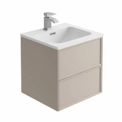 Harbour Form 500mm Wall Mounted Vanity Unit & Basin - French Grey