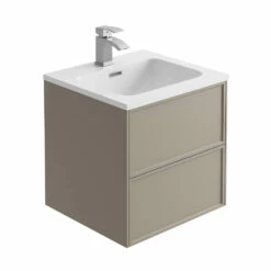 Harbour Form 500mm Wall Mounted Vanity Unit & Basin - French Grey -TAP WAREHOUSE Shop harbour form 500mm french grey wall mounted vanity cutout