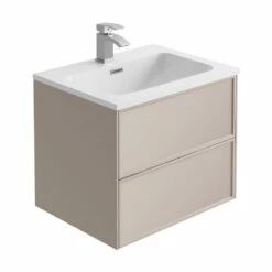 Harbour Form 600mm Wall Mounted Vanity Unit & Basin - French Grey 9 Harbour Form 600mm Wall Mounted Vanity Unit & Basin - French Grey -TAP WAREHOUSE Shop harbour form 600mm french blush wall mounted vanity cutout