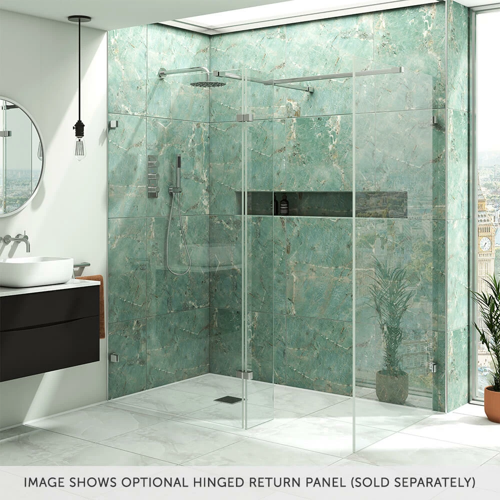 Harbour Frameless 10mm 2m Tall Easy Clean No-Profile Wetroom 2 Panels 700mm & 760mm 7 Harbour Frameless 10mm 2m Tall Easy Clean No-Profile Wetroom 2 Panels 700mm & 760mm - Image 5