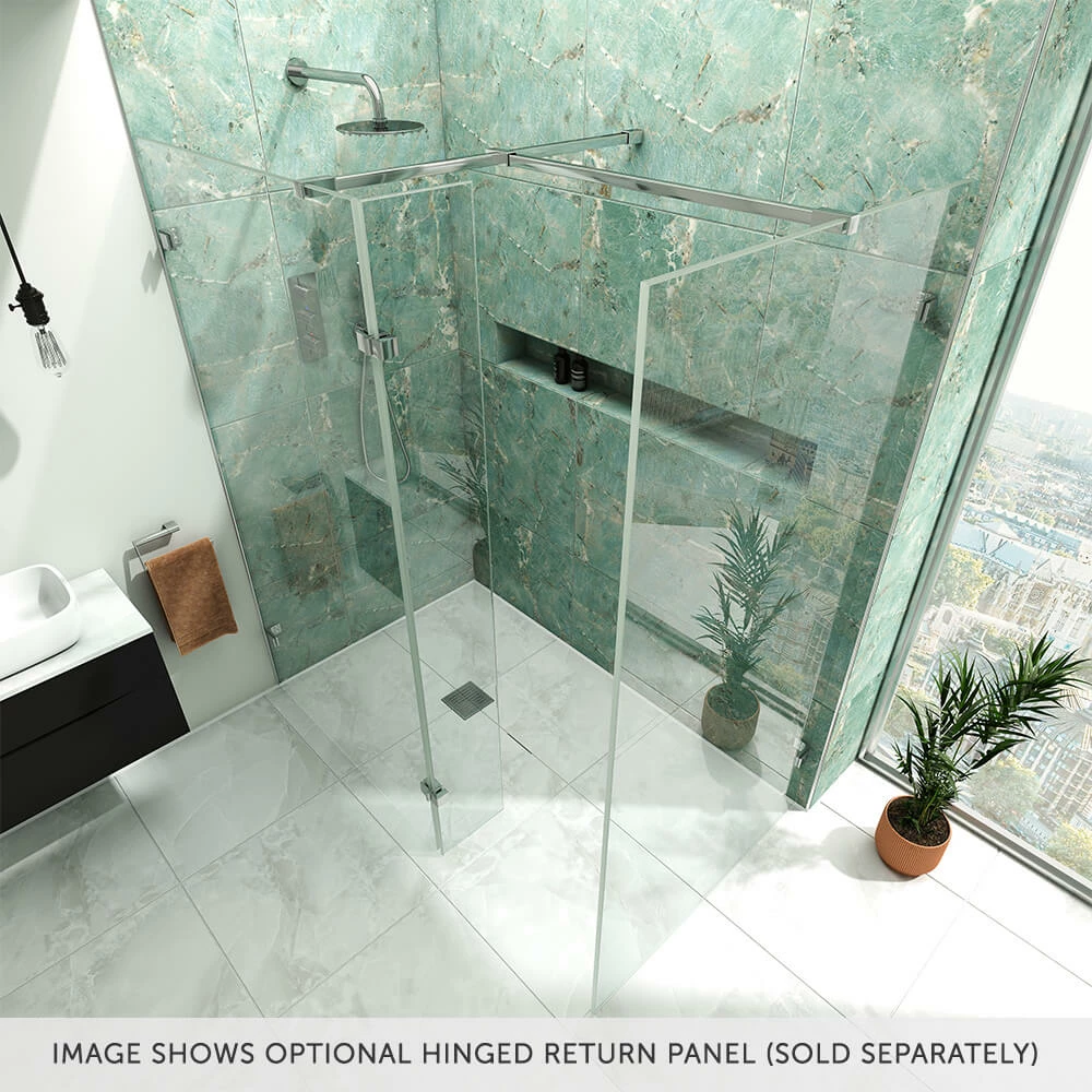 Harbour Frameless 10mm 2m Tall Easy Clean No-Profile Wetroom 2 Panels 700mm & 760mm 8 Harbour Frameless 10mm 2m Tall Easy Clean No-Profile Wetroom 2 Panels 700mm & 760mm - Image 6