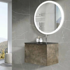 Harbour Substance 600mm 1 Drawer Wall Mounted Vanity Unit & Black Basin - Concrete Effect 16 Harbour Substance 600mm 1 Drawer Wall Mounted Vanity Unit & Black Basin - Concrete Effect -TAP WAREHOUSE Shop harbour galactic 600 bme 2