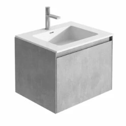 Harbour Substance 600mm 1 Drawer Wall Mounted Vanity Unit & Black Basin - Concrete Effect 21 Harbour Substance 600mm 1 Drawer Wall Mounted Vanity Unit & Black Basin - Concrete Effect -TAP WAREHOUSE Shop harbour galactic 600 wce 1