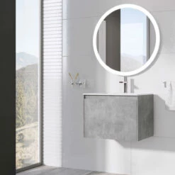 Harbour Substance 600mm 1 Drawer Wall Mounted Vanity Unit & Black Basin - Concrete Effect 17 Harbour Substance 600mm 1 Drawer Wall Mounted Vanity Unit & Black Basin - Concrete Effect -TAP WAREHOUSE Shop harbour galactic 600 wce 3