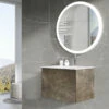 Harbour Substance 600mm 1 Drawer Wall Mounted Vanity Unit & Black Basin - Concrete Effect 1 Harbour Substance 600mm 1 Drawer Wall Mounted Vanity Unit & Black Basin - Concrete Effect -TAP WAREHOUSE Shop harbour galactic 600 wme 2