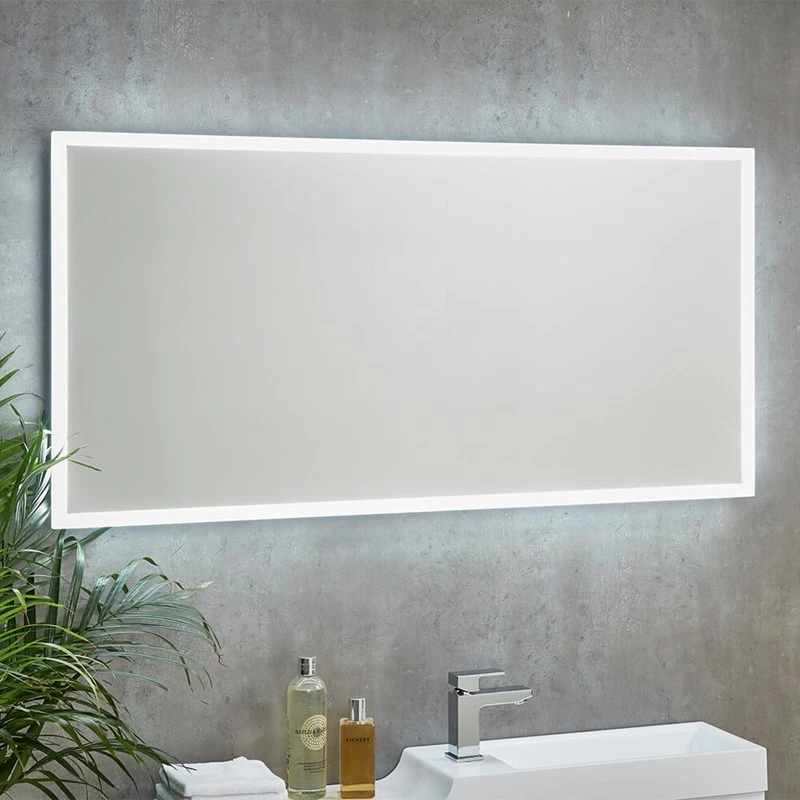 Harbour Glow LED Mirror With Demister Pad & Shaver Socket - 1200 X 600mm 3 Harbour Glow LED Mirror With Demister Pad & Shaver Socket - 1200 X 600mm