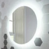 Harbour Glow Round LED Bathroom Mirror With Demister Pad - 800mm -TAP WAREHOUSE Shop harbour glow round led mirror demister pad 800