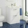 Harbour Grace 600mm Floorstanding Vanity Unit With Polymarble Basin - White Gloss 1 Harbour Grace 600mm Floorstanding Vanity Unit With Polymarble Basin - White Gloss -TAP WAREHOUSE Shop harbour grace 60cm floorstanding vanity unit white