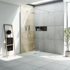 Harbour I10 10mm Easy Clean 2m Tall 1100mm Wetroom Panel - Chrome -TAP WAREHOUSE Shop harbour i10 shower panel chrome room set