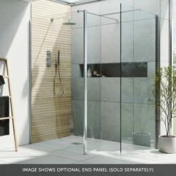 Harbour I10 10mm Easy Clean 2m Tall 700mm Wetroom Panel & 300mm Hinged Return Panel - Chrome 14 Harbour I10 10mm Easy Clean 2m Tall 700mm Wetroom Panel & 300mm Hinged Return Panel - Chrome -TAP WAREHOUSE Shop harbour i10 shower two panels with return chrome banner 4