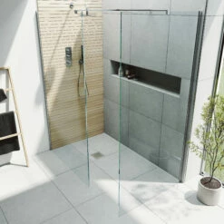 Harbour I10 10mm Easy Clean 2m Tall Wetroom 2 Panel Pack 700mm & 700mm - Chrome 11 Harbour I10 10mm Easy Clean 2m Tall Wetroom 2 Panel Pack 700mm & 700mm - Chrome -TAP WAREHOUSE Shop harbour i10 two panel shower enclosure chrome top