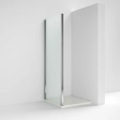 Harbour I5 5mm Pivot Shower Door 800mm & Side Panel 800mm 18 Harbour I5 5mm Pivot Shower Door 800mm & Side Panel 800mm -TAP WAREHOUSE Shop harbour i5 shower side panel lifestyle 2