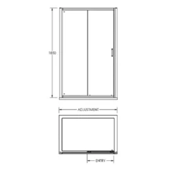 Harbour I5 5mm Sliding Shower Door - 1200mm 21 Harbour I5 5mm Sliding Shower Door - 1200mm -TAP WAREHOUSE Shop harbour i5 sliding shower door technical drawing