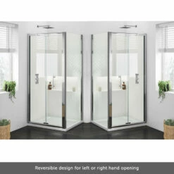 Harbour I6 700 Bi-Fold Shower Door - 6mm Glass 18 Harbour I6 700 Bi-Fold Shower Door - 6mm Glass -TAP WAREHOUSE Shop harbour i6 easy clean bifold door left hand opening