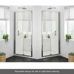 Harbour I6 700 Bi-Fold Shower Door - 6mm Glass 17 Harbour I6 700 Bi-Fold Shower Door - 6mm Glass -TAP WAREHOUSE Shop harbour i6 easy clean bifold door obly left hand opening
