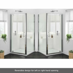 Harbour I6 Easy Clean 6mm Pivot 700mm Shower Door & 700mm Side Panel 21 Harbour I6 Easy Clean 6mm Pivot 700mm Shower Door & 700mm Side Panel -TAP WAREHOUSE Shop harbour i6 easy clean pivot door left hand opening