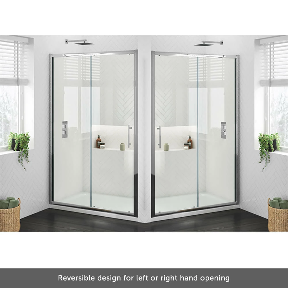 Harbour I6 1100 Universal Sliding Shower Door - 6mm Glass 12 Harbour I6 1100 Universal Sliding Shower Door - 6mm Glass - Image 10