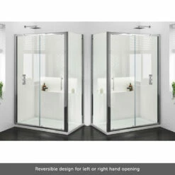Harbour I6 1100 Universal Sliding Shower Door - 6mm Glass 23 Harbour I6 1100 Universal Sliding Shower Door - 6mm Glass -TAP WAREHOUSE Shop harbour i6 easy clean sliding door only left hand opening
