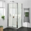 Harbour I6 700 Bi-Fold Shower Door - 6mm Glass 1 Harbour I6 700 Bi-Fold Shower Door - 6mm Glass -TAP WAREHOUSE Shop harbour i6 easyclean 6mm bifold door side panel shower enclosure lifestyle1