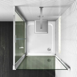 Harbour I6 700 Bi-Fold Shower Door - 6mm Glass 12 Harbour I6 700 Bi-Fold Shower Door - 6mm Glass -TAP WAREHOUSE Shop harbour i6 easyclean 6mm bifold door side panel shower enclosure lifestyle2