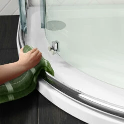 Harbour I6 1000x800 Single Door Quadrant Shower Enclosure - 6mm Glass -TAP WAREHOUSE Shop harbour i6 easyclean 6mm quadrant shower enclosure lifestyle3