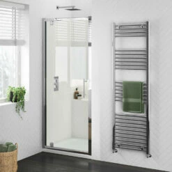 Harbour I6 Easy Clean 6mm Pivot 700mm Shower Door & 700mm Side Panel 14 Harbour I6 Easy Clean 6mm Pivot 700mm Shower Door & 700mm Side Panel -TAP WAREHOUSE Shop harbour i6 easyclean pivot shower door lifestyle1
