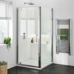 Harbour I6 Easy Clean 6mm Pivot 700mm Shower Door & 700mm Side Panel