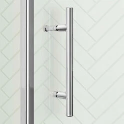 Harbour I6 1200 X 800mm Double Door Quadrant Shower Enclosure - 6mm Glass 10 Harbour I6 1200 X 800mm Double Door Quadrant Shower Enclosure - 6mm Glass -TAP WAREHOUSE Shop harbour i6 handle closeup lifestyle2
