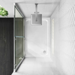 Harbour I6 1100 Universal Sliding Shower Door - 6mm Glass 16 Harbour I6 1100 Universal Sliding Shower Door - 6mm Glass -TAP WAREHOUSE Shop harbour i6 sliding door easyclean shower enclosure lifestyle2