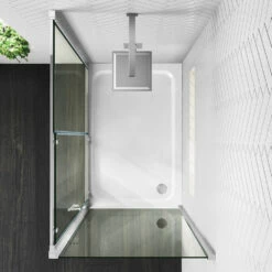 Harbour I6 1100 Universal Sliding Shower Door - 6mm Glass 15 Harbour I6 1100 Universal Sliding Shower Door - 6mm Glass -TAP WAREHOUSE Shop harbour i6 sliding door side panel easy clean lifestyle2