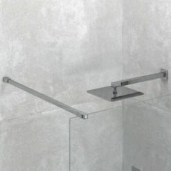 Harbour I8 700 8mm 2m Tall Easy Clean Wetroom Panel -TAP WAREHOUSE Shop harbour i8 8mm 2m tall easy clean wetroom walkin glass panel primary lifestyle3