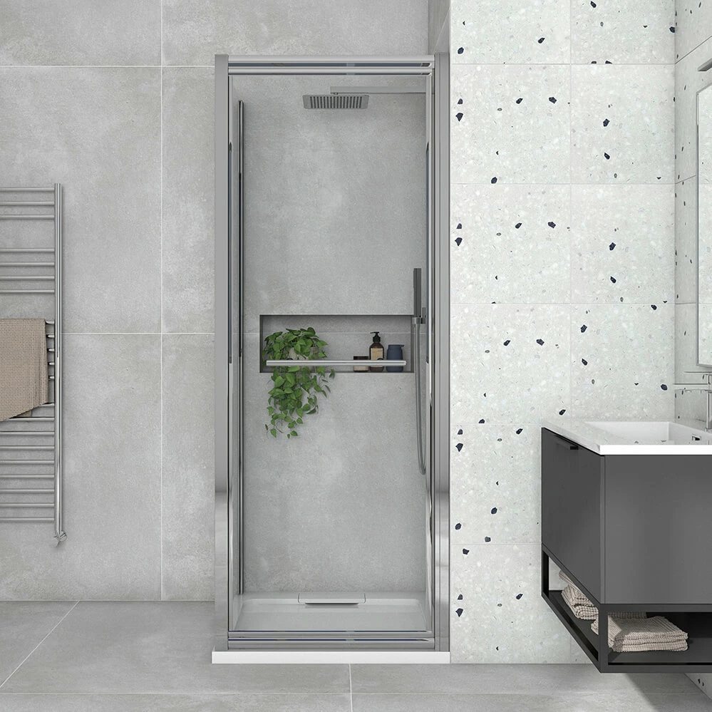 Harbour I8 Easy Clean Infold 8mm 760mm Shower Door & 700mm Side Panel 6 Harbour I8 Easy Clean Infold 8mm 760mm Shower Door & 700mm Side Panel - Image 4