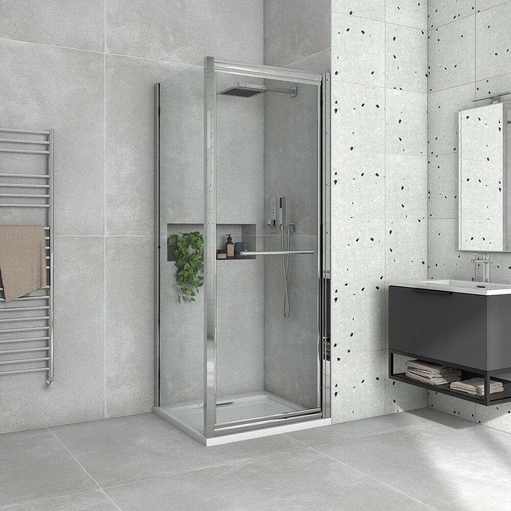 Harbour I8 Easy Clean Infold 8mm 760mm Shower Door & 700mm Side Panel 4 Harbour I8 Easy Clean Infold 8mm 760mm Shower Door & 700mm Side Panel - Image 2