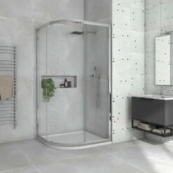 Harbour I8 Easy Clean 1200x900 1-Door Quadrant Shower Enclosure - 8mm Glass