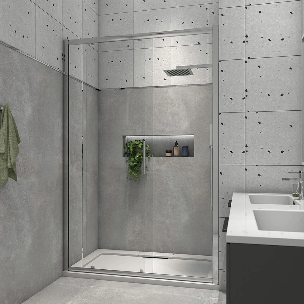 Harbour I8 Easy Clean 8mm Sliding 1000mm Shower Door & 760mm Side Panel 7 Harbour I8 Easy Clean 8mm Sliding 1000mm Shower Door & 760mm Side Panel - Image 5