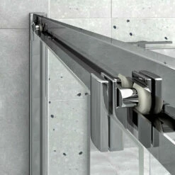 Harbour I8 Easy Clean 8mm Sliding 1000mm Shower Door & 760mm Side Panel 15 Harbour I8 Easy Clean 8mm Sliding 1000mm Shower Door & 760mm Side Panel -TAP WAREHOUSE Shop harbour i8 easy clean 8mm sliding shower door optional side panel lifestyle3